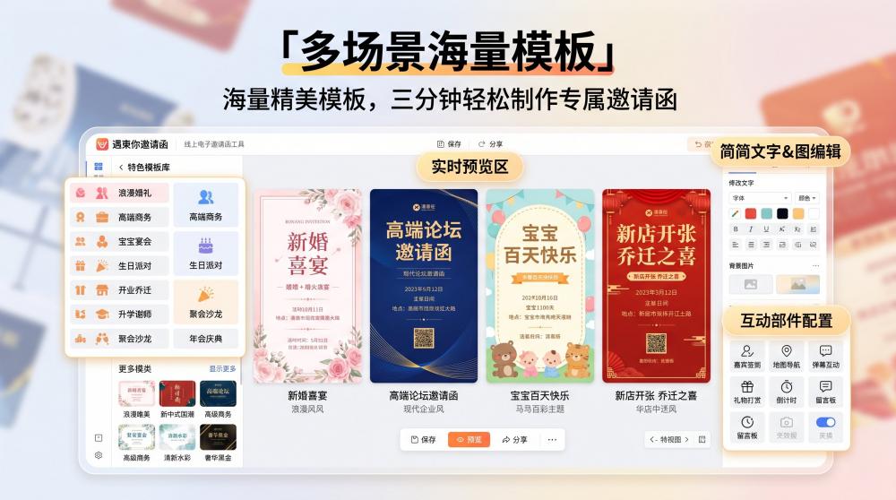 年会请柬制作平台实测对比！普通人也能做出高级年会邀请函